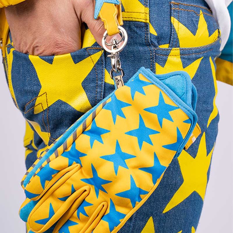 By City Glam Man Gloves in Yellow - available at Veloce Club